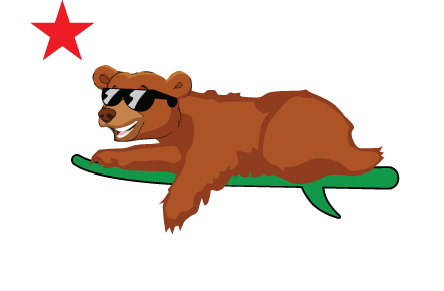 Cali Kids Dental logo with white lettering on a transparent background.